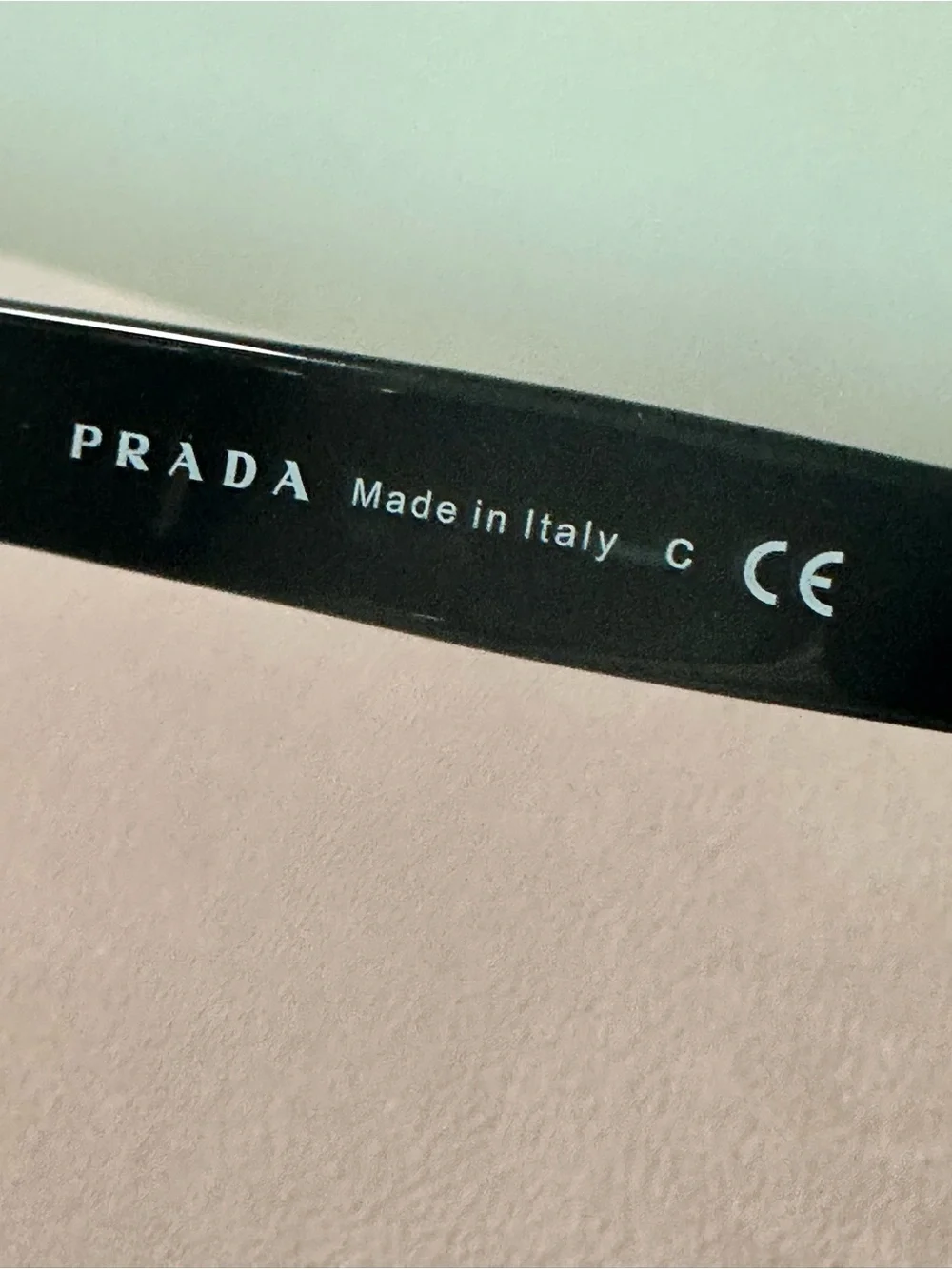 Prada Glossy Black Logo-Embossed Sunglasses - Picture 3 of 8